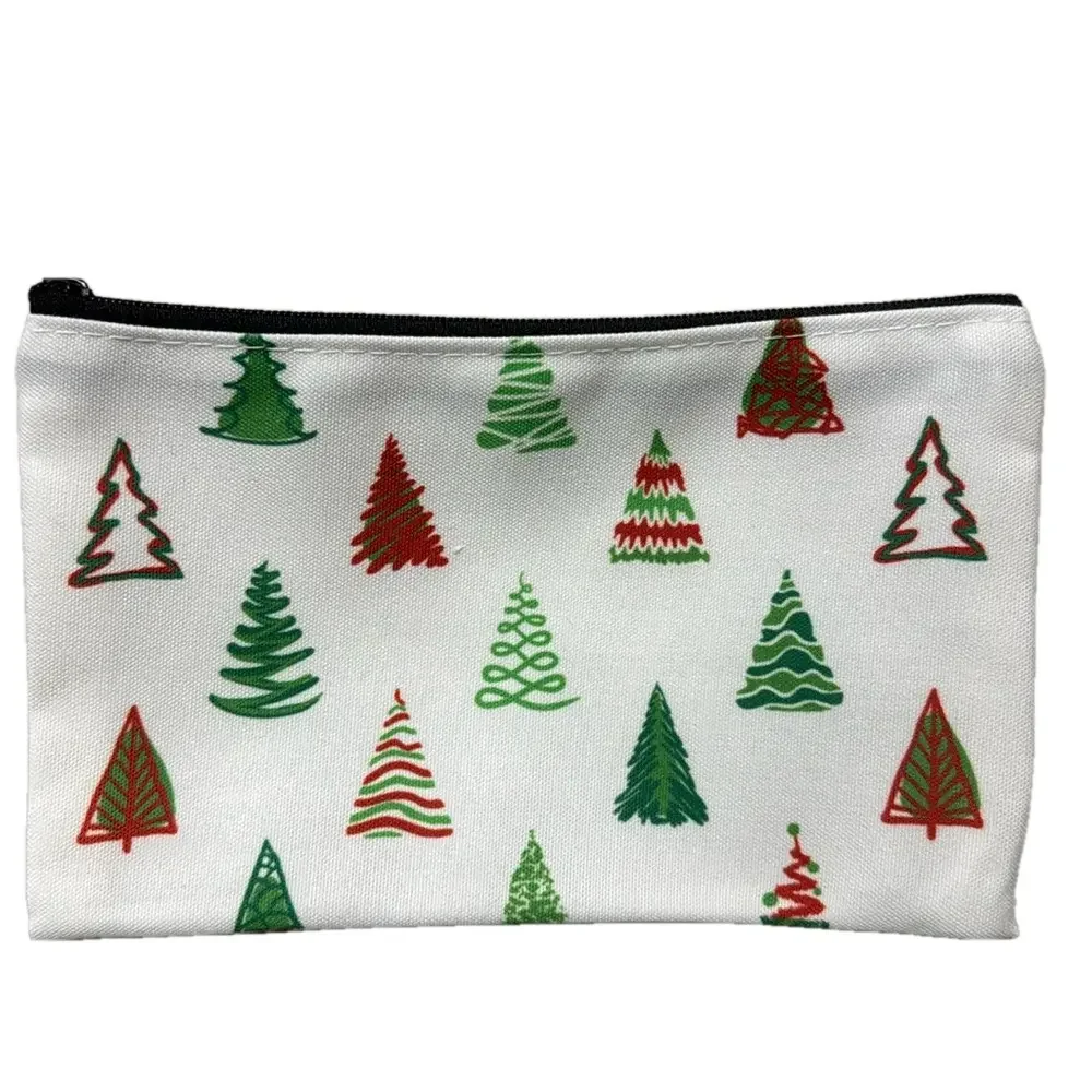 2/$10 Holiday Cosmetic Makeup Christmas Tree Bag